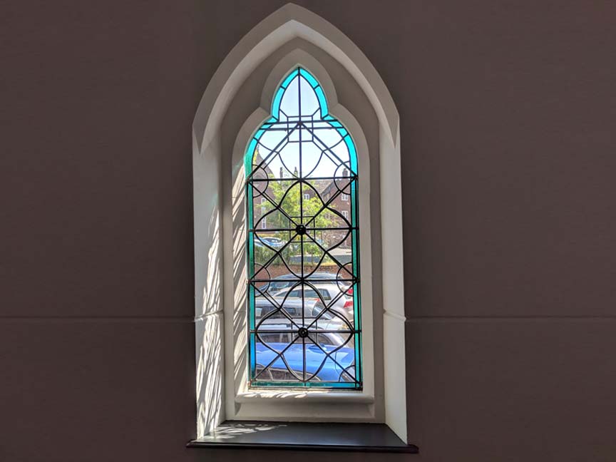 Original Stained Glass in Marquee Office